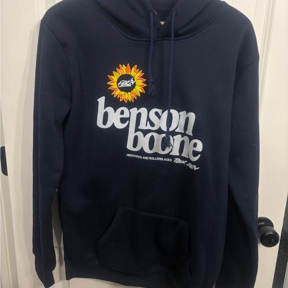 Benson Boone Other - Great condition XL Benson Boone Tour 2024 Navy Hoodie. Fireworks & Rollerblades